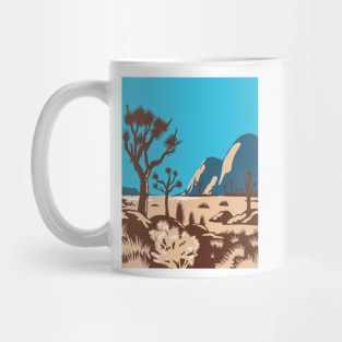 Joshua Tree National Park Riverside County California United States WPA Poster Art Color Mug